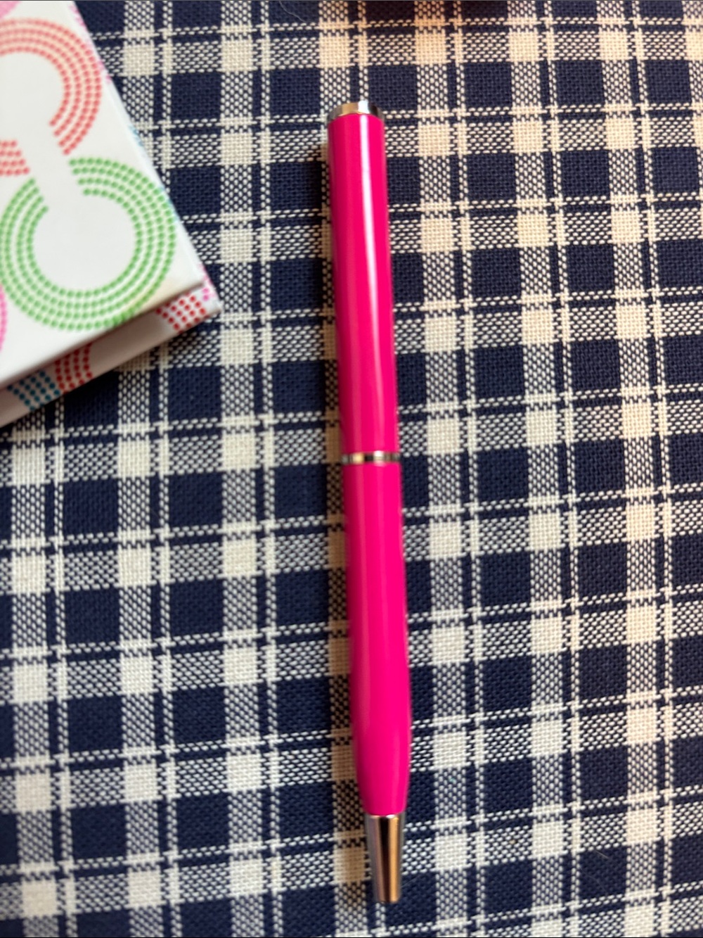 Coach Multicolor Signature Circle Journal with Pink Trim and Coach branded pen - Picture 5 of 7